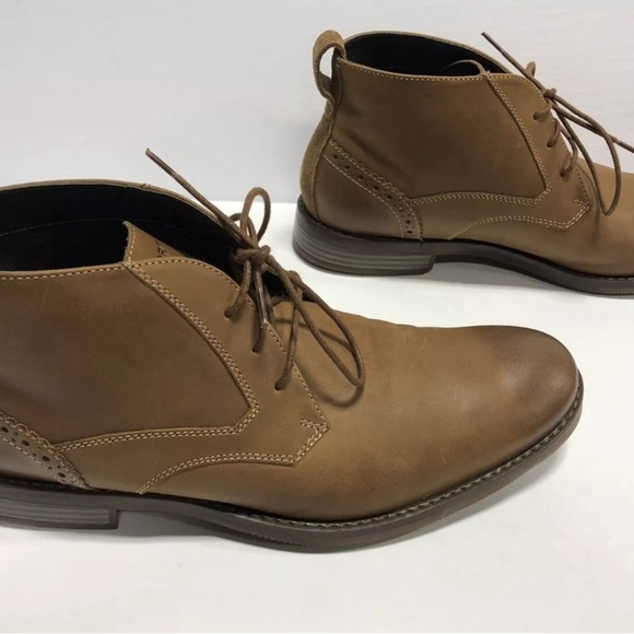Rockport Men\'s Karwin Chukka Brown Leather Boot 9 M main image 4